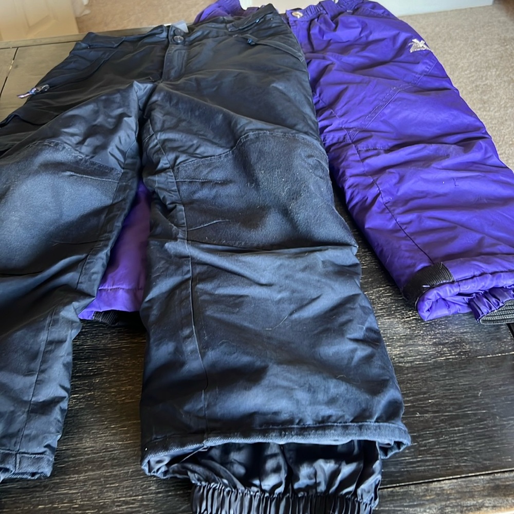 Ski pants size 5/6, 6/7, 2 pairs one price